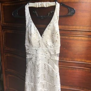 Short, Tight, White homecoming dress, worn once
